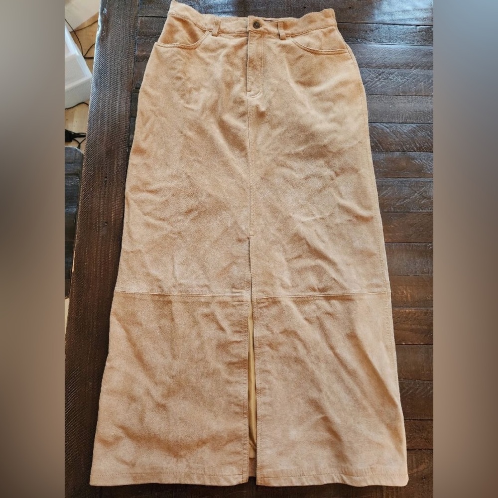 Eddie Bauer Tan Pencil Skirt